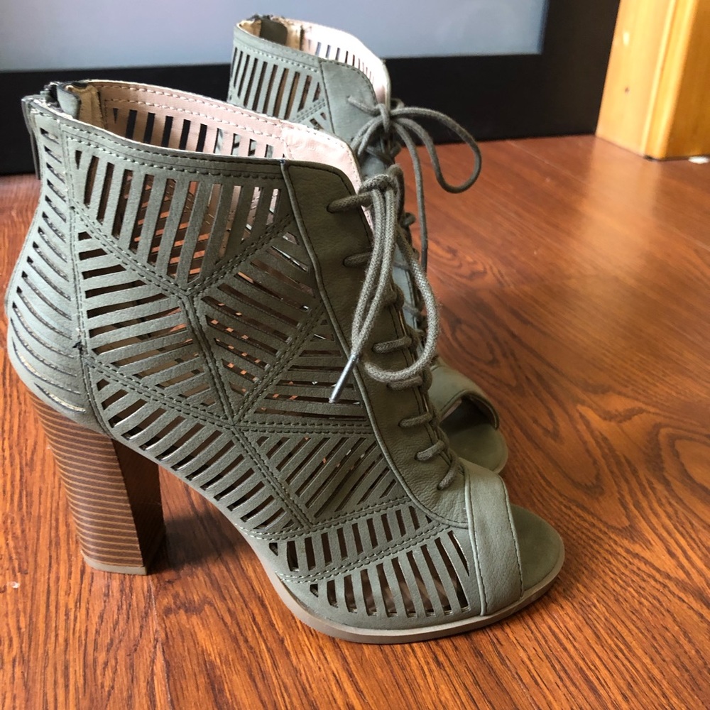 Perfect fall booties open toe